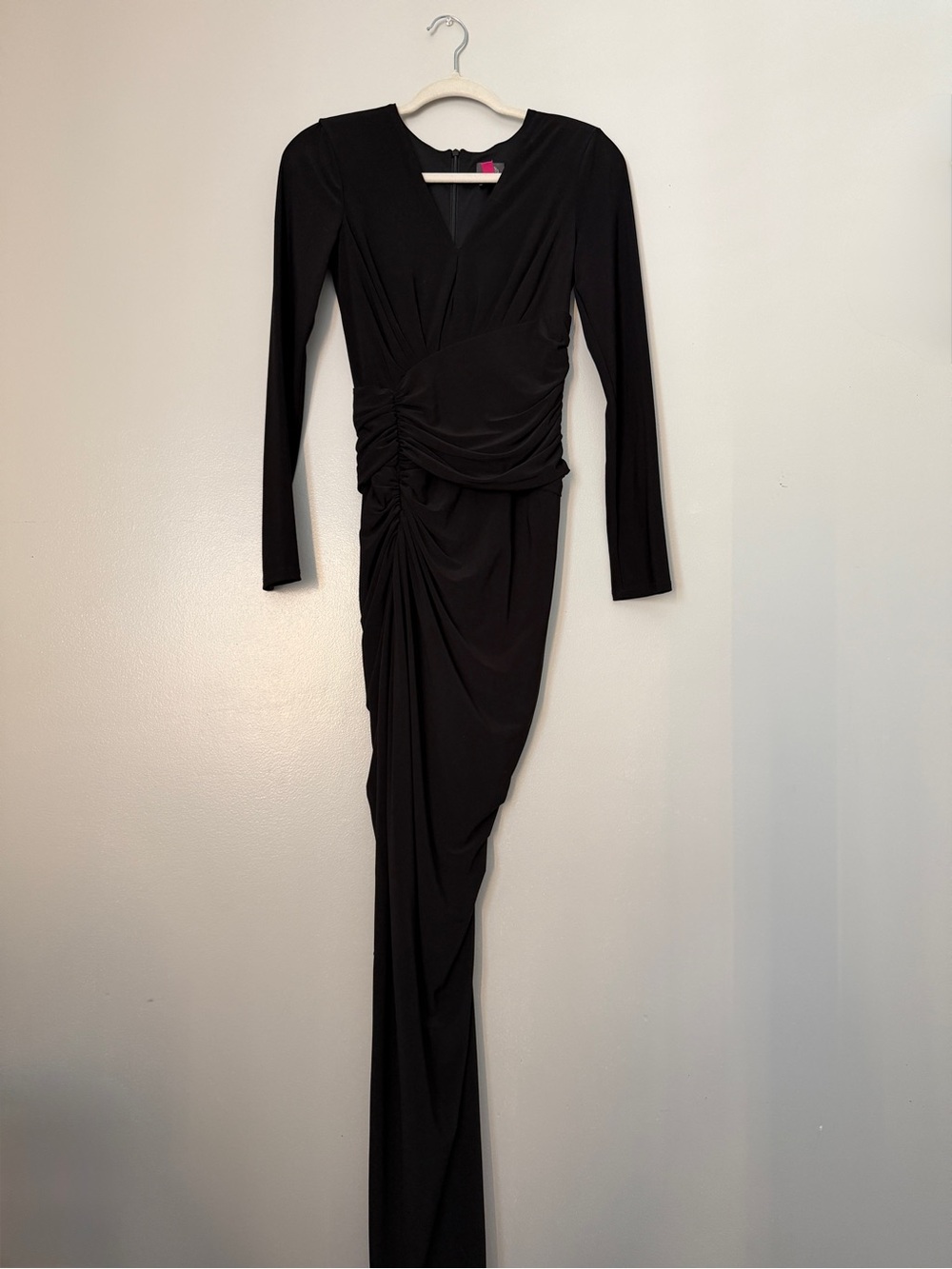 Vince Camuto Black V-neck Dress Size 4 - Picture 2 of 5